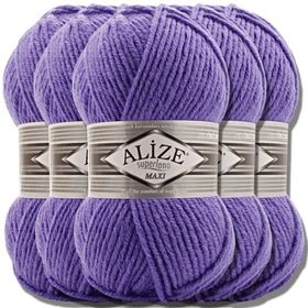 Alize 851 Superlana Maxi Pervane Çiçeği 100 gr El Örgü İpi