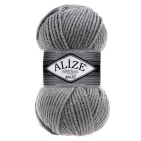 Alize 87 Kömür Grisi Superlana Maxi Örgü İpi