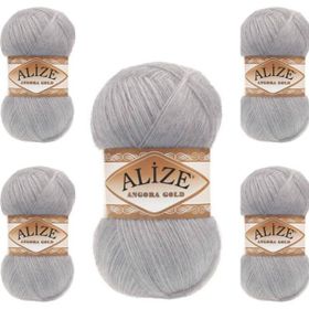 Alize Angora 100 gr Gri Gold 21 El Örgü İpi