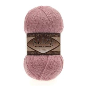 Alize Angora 144 Koyu Pudra Gold Simli El Örgü İpi
