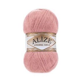 Alize Angora 144 Koyu Pudra Gold Simli El Örgü İpi