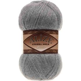 Alize Angora 4 Adet Kömür Grisi 87 Gold Simli İp