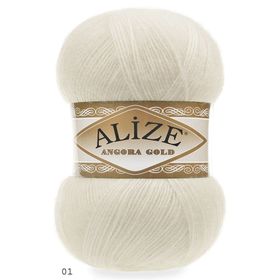 Alize Angora Gold 01 100 gr Örgü İplik