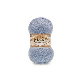 Alize Angora Gold 221 Denim Melanj 5 Adet El Örgü İpi