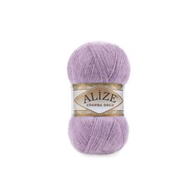 Alize Angora Gold 505 Küllü Lila 5 Adet 100 gr Örgü İpi