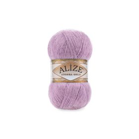 Alize Angora Gold 505 Küllü Lila 5 Adet 100 gr Örgü İpi