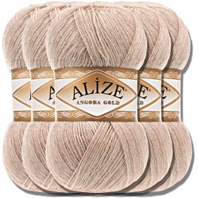 Alize Angora Gold 543 Sis 5 Adet Örgü İpi