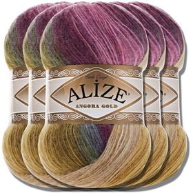 Alize Angora Gold Batik 4341 5 Adet Örgü İpi