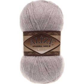 Alize Angora Gold Simli 163 5 Adet Gül Grisi Örgü İpi