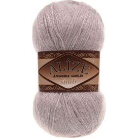 Alize Angora Gold Simli 163 5 Adet Gül Grisi Örgü İpi