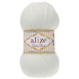 Alize Baby Best 450 Pearl Whıte İnci Bebe Örgü İplikleri