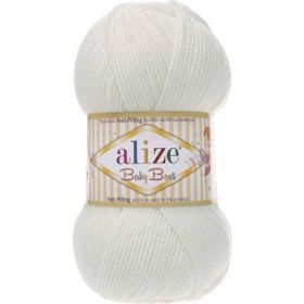 Alize Baby Best 450 Pearl Whıte İnci Bebe Örgü İplikleri
