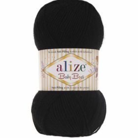 Alize Baby Best 60 Black Siyah Bebe Örgü İplikleri