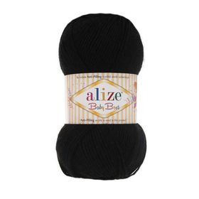 Alize Baby Best 60 Black Siyah Bebe Örgü İplikleri