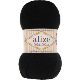 Alize Baby Best 60 Black Siyah Bebe Örgü İplikleri