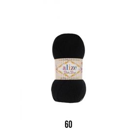 Alize Baby Best 60 Black Siyah Bebe Örgü İplikleri