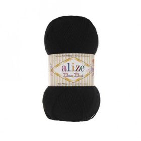 Alize Baby Best 60 Black Siyah Bebe Örgü İplikleri