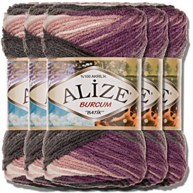 Alize Burcum Batik 1986 5 Adet El Örgü İpi