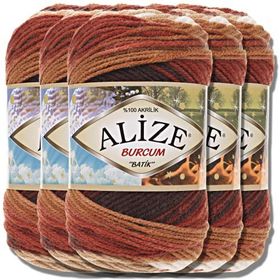 Alize Burcum Batik 2626 5 Adet El Örgü İpi