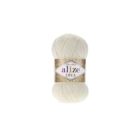 Alize Diva 62 Açık Krem 100 gr Örgü İpi