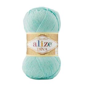 Alize Diva 669 Açık Turkuaz Akrilik 100 gr Örgü İpliği