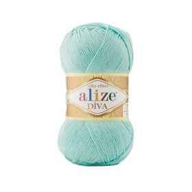 Alize Diva 669 Açık Turkuaz Akrilik 100 gr Örgü İpliği