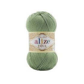 Alize Diva 852 Yeşil Akrilik Örgü İplikler