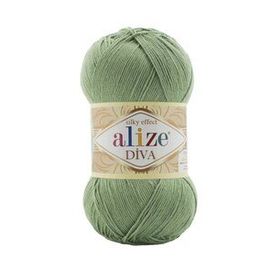 Alize Diva 852 Yeşil Akrilik Örgü İplikler