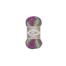 Alize Diva Batik 100 gr Design El Örgü İpliği