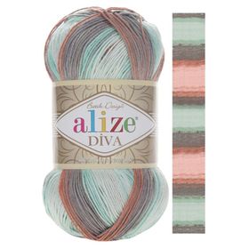 Alize Diva Batik 5550 5 Adet Örgü İpi