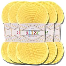 Alize Happy Baby 187 Sarı Örgü İplik