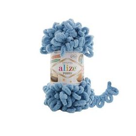 Alize Puffy 280 5 Adet Açık Kot Mavi El Örgü İpi