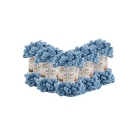 Alize Puffy 280 5 Adet Açık Kot Mavi El Örgü İpi