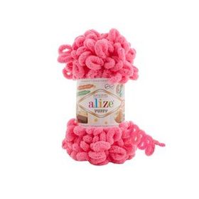 Alize Puffy 377 Canlı Pembe 5 Adet El Örgü İpi