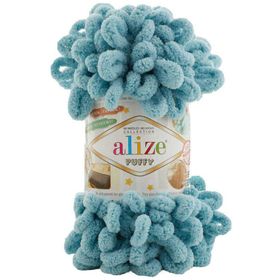 Alize Puffy 414 Azur 100 gr Örgü İplik