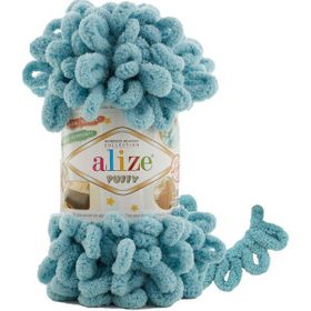 Alize Puffy 414 Azur 100 gr Örgü İplik