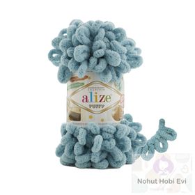 Alize Puffy 414 Azur 100 gr Örgü İplik