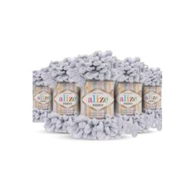 Alize Puffy 416 5 Adet Gri 100 gr Örgü İpi