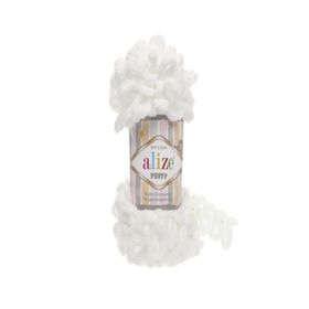 Alize Puffy 55 5 Adet Beyaz El Örgü İpi
