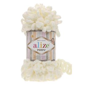 Alize Puffy 62 Açık Krem 100 gr Örgü İplik