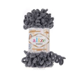 Alize Puffy 87 5 Adet Koyu Gri El Örgü İpi