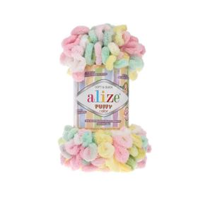 Alize Puffy Color 5862 100 gr Örgü İplik