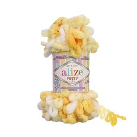 Alize Puffy Color 5921 Ebruli 100 gr Örgü İplik
