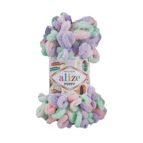 Alize Puffy Color 5938 100 gr Örgü İplik