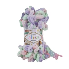 Alize Puffy Color 5938 100 gr Örgü İplik