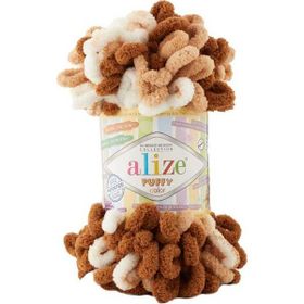 Alize Puffy Color 6398 100 gr Örgü İpi