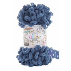 Alize Puffy El Örgü Ipliği Tekli - 637 Havacı - 100 Gr. 9 Mt. Parmak Örgü Ipi
