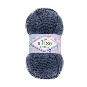 Alize Şekerim Bebe 353 Azurit Taşı 100 Örgü İpi