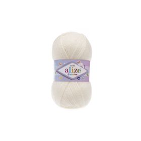 Alize Şekerim Bebe 62 Açık Krem 100 gr Örgü İpi