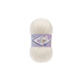 Alize Şekerim Bebe 62 Açık Krem 100 gr Örgü İpi